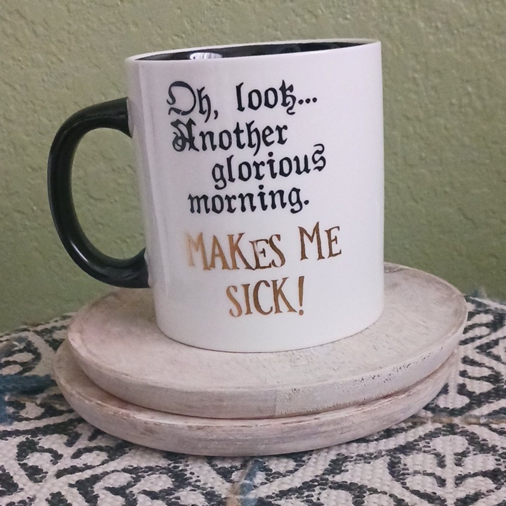 Hocus Pocus White and Black Ceramic Mug